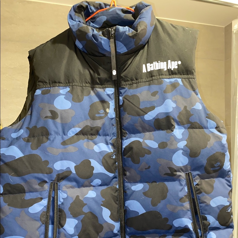 Bape puffer vest